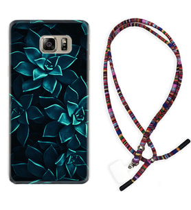 Samsung S7 Edge S20 Fe Plus Ultra S21 S22 Kılıf Boyun Asklı Rasta Silikon Mistik Çiçekler 1650