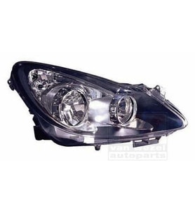 Opel Corsa D 2010  Far Sağ Sıyah Sport Elektrikli H7+H1 (Oem No:1216200)
