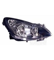 Opel Corsa D 2010  Far Sağ Sıyah Sport Elektrikli H7+H1 (Oem No:1216200)