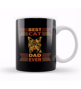 Best Cat Dad Ever Kedi 03 Kupa Bardak Porselen