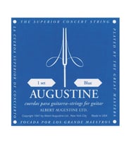 AUGUSTINE 650437 Blue Set Klasik Gitar Teli  Yüksek Tansiyon ile Güçlü ve Parlak Ses Kristal Naylon Tizler Profesyonellerin Tercihi