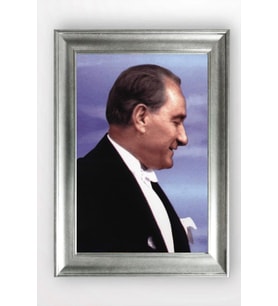 Gümüş Çerçeveli Atatürk Tablo cv1149