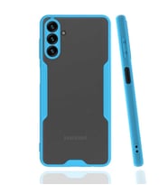 Galaxy A04S Kılıf Zore Parfe Kenarları Pastel Renk Silikon Kılıf (Mavi)