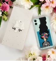 Uzun Saçlı Kubina Tasarımlı Kişiye Özel Şeffaf Telefon Kılıfı (Tüm Telefon Modelleri Mevcuttur.) - Hediye Kutulu