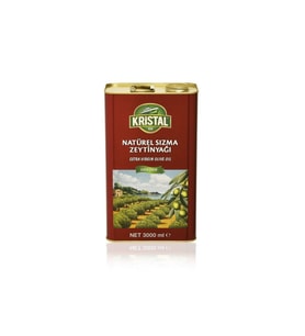 Kristal Naturel Sızma Zeytinyagı 3 L Teneke DG