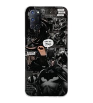 Oppo A52/A72/A92 Uyumlu Batman Aesthetic Tasarımlı Şeffaf Telefon Kılıfı