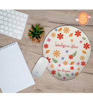 Kişiye Özel Çiçek Temalı Öğretmenler Günü Hediyelik Bilek Destekli Mouse Pad