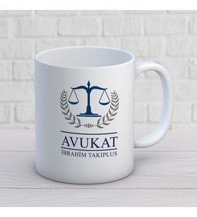 KİŞİYE ÖZEL AVUKAT MESLEK KUPA BARDAK