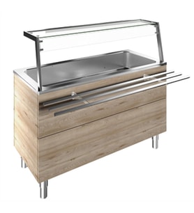 Electrolux Professional Bir Adet Müşteri Tarafında Boru Tip Paslanmaz Çelik Tepsi Kaydırma, Y=900 Mm F11C4AF01W