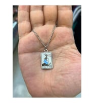 The Star tarot kartı Unisex Kolye  (Gümüş)