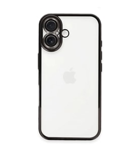 Apple İphone 16 Plus Kılıf Razer Lensli Silikon - Siyah