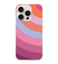 PrintiFy Apple iPhone 15 Pro Uyumlu Renk Cümbüşü F Tasarımlı Slim Fit Şeffaf Silikon Kılıf