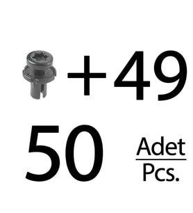Audi ve Volkswagen için Tampon Klipsi- Kısa- 50'li