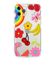 PrintiFy iPhone 11 Pro ile Uyumlu Water Color 5  Kamera Korumalı Şeffaf  Kılıf