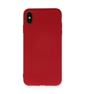 iPhone X Kılıf Nano İçi Kadife Silikon - Kırmızı