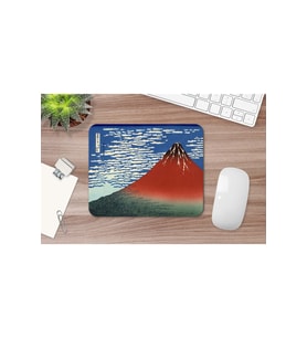 Hokusai Red Fuji Southern Wind Clear Morning 17 X 21 Cm Mouse Pad