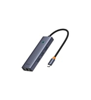 Baseus Ultra Joy 6 in 1 Multifonksiyonal Type-C Hub Dock Station - Uzay Gri