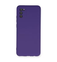 Samsung Galaxy A03S Kılıf Nano içi Kadife Silikon - Mor