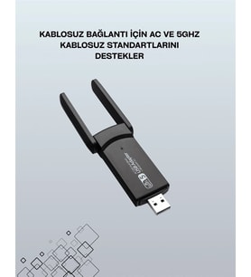 Realtek Chipsetli 5g Destekli Yüksek Hızlı Ağ Adaptörü