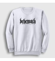 Presmono Unisex Beyaz Behemoth Sweatshirt 16513tt (Beyaz)