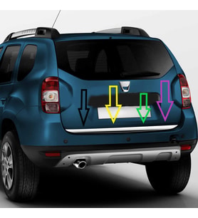 DUSTER BAGAJ ALT CITASI KROM 2010 2011 2012 2013 2014 2015 2016 2017