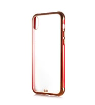 Apple iPhone XS Max 6.5 Kılıf Zore Voit Altın Renk Tasarımlı Kılıf (Kırmızı)