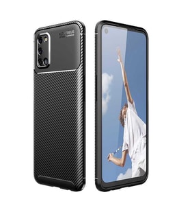 Oppo Reno A52 Kılıf Esnek Soft Karbon Tasarım Legion Serisi (Siyah)