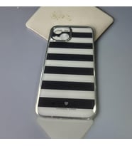 IPHONE 11 Siyah Beyaz Baskılı Sade ve şık Görünümlü Telefon Kılıfı (Siyah - Beyaz)