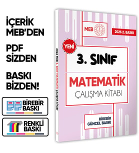 2026 MEB ÖDM İlkokul 3.Sınıf Matematik Çalışma Kitabı Alıştırmalı/Etkinlikli S. Bankası BASKI ÜCRETİ