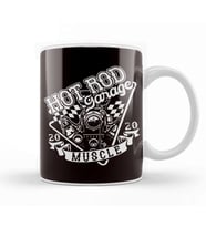 Hot Rod Garage Muscle American Old Cars Classic Modified Kupa Bardak Porselen
