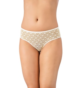 LÜX DRM 3110 Bamboo iz Yapmaz Dantelli Slip (Ekru)