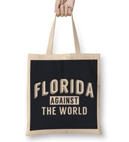 Florida Against The World Angsty Slogan Bez Çanta Uzun Saplı