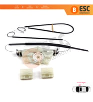 VW Touareg MK1 7L Porsche Cayenne 9PA 955 957 2002-2010 İçin Elektrikli Ön Sağ Cam Kriko Tamir Seti