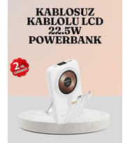 Northcity Kablosuz ve Kablolu Şarj Destekli Taşınabilir Powerbank - Hızlı Şarj ve Çoklu Cihaz Desteği