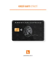Amerikan Express - Black Kart Kaplama Sticker
