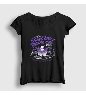 Presmono Kadın Siyah Just More Cat Kedili T-Shirt 450783tt
