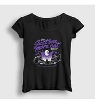 Presmono Kadın Siyah Just More Cat Kedili T-Shirt 450783tt