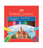 FABER-CASTELL KURU BOYA YARIM BOY 12 RENK KARTON KUTU (116412)