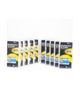 Duracell 675 Numara Işitme Cihaz Pili Kulaklık Pili 6 lı 10 Paket Pil