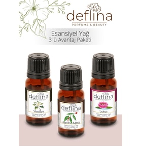 3'lü Avantaj Set4 Esansiyel Uçucu Yağ Aromaterapi Difüzör Esansı Hava Nemlendirici Oda Kokusu 3x10ml