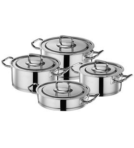 Aryıldız Vento Prestige Steel Çelik Kapak 8 Parça Tencere Set