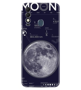 Tecno Spark 8T Kılıf Resimli Desenli Baskılı Silikon Moon info 1424