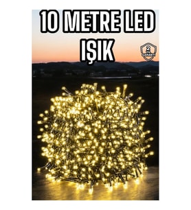 Mey İthalat® Led Işık 10 Metre Gün Işığı Parlak ve Doğal Ağaç Süsleme