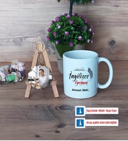 İngilizce Öğretmeni Kupa Bardak Beyaz ve Fotoğraflı Ahşap Anahtarlık Hediye (Model 1)