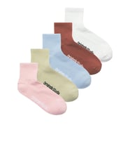 JACVESTERBRO SHORT TENNIS SOCKS 5 PACK (Kiremit)