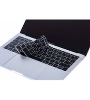 Laptop MacBook Pro Klavye Koruyucu 13inc A1708 12inc 1534 Arapça US Baskı Arabic (Siyah)