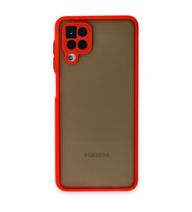 Galaxy A12 Kılıf Montreal Kapak - Kırmızı