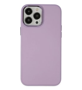 Newface Apple iPhone 13 Pro Kılıf Asya Deri Silikon - Lila
