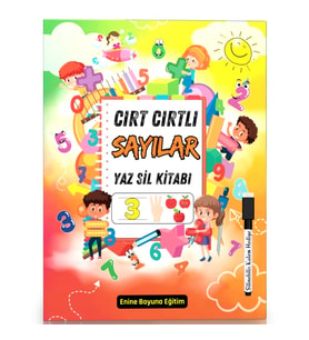 Cırt Cırtlı Sayılar Yaz-Sil Kitabı
