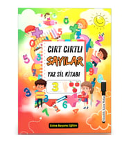Cırt Cırtlı Sayılar Yaz-Sil Kitabı